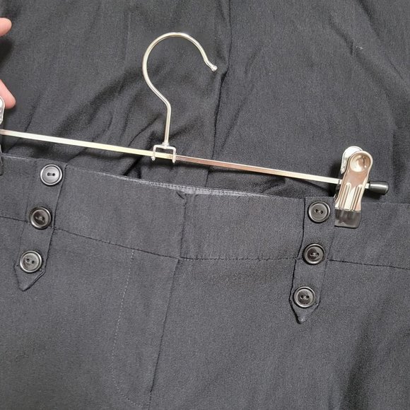 Soho Apparel LTD Black Mid Rise Cropped Dress Pants Women's Petite 10P 1032 - Picture 4 of 4